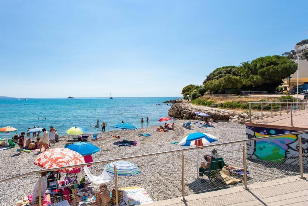 La Perle 2 P Terrasse Vue Mer 1Min Plage Clim Roquebrune-Cap-Martin Exterior photo